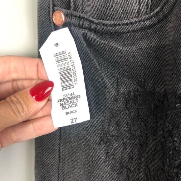 ONE TEASPOON | Freebird Basalt Black Denim Jeans - Picture 6 of 12